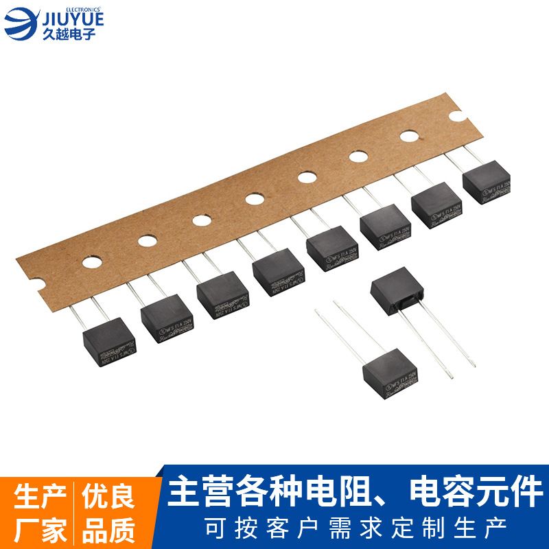 熱塑方形保險絲1A 2A 5A 250V 230V 2.5A 300V電子產品塑封保險絲廠家